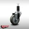 Service Caster 3.5'' SS Gray Poly Wheel Swivel 1-1/4'' Expanding Stem Caster SCC-SSEX20S3514-PPUB-114 - alternate 2